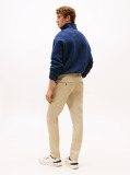 Khaki Bleecker Micro Print Slim Fit Chinos  Men