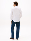 White Smart Casual TH Flex Slim Fit Shirt  Men