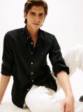Black TH Flex Regular Fit Poplin Shirt  Men