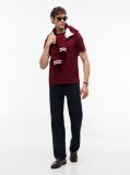 Κόκκινο T-Shirt Με Κεντητή Σημαία  Άνδρες