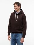 Brown Flag Embroidery Fleece Hoody  Men