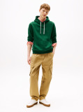 Green Flag Embroidery Fleece Hoody  Men