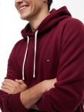 Κόκκινο Fleece Hoody Με Κεντητή Σημαία  Άνδρες