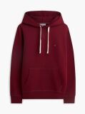 Κόκκινο Fleece Hoody Με Κεντητή Σημαία  Άνδρες