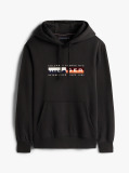 Μαύρο TH Hoodie Με Colour Block Σχέδιο  Άνδρες