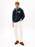 Blue TH Colour Flag Zip Through Hoodie  Men