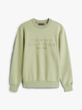 Green Nylon Applique Intechno Crew Sweatshirt  Men