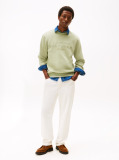 Green Nylon Applique Intechno Crew Sweatshirt  Men