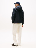 Blue Windbreaker Hooded Jacket  Men