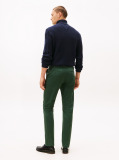 Green Denton Straight Twill Chinos  Men