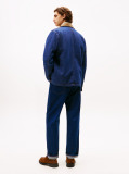 Blue Corduroy Collar Denim Chore Jacket  Men
