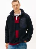 Blue Teddy Fleece Zip-Thru Jacket  Men
