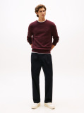 Red Wool Blend Donegal Knit Jumper  Men