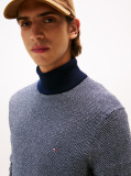 Multi Pima Cotton Roll Neck Sweater  Men