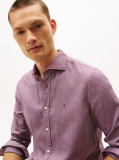 Red Dobby Structure Regular Shirt  Men
