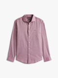 Red Dobby Structure Regular Shirt  Men