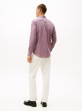 Red Dobby Structure Regular Shirt  Men