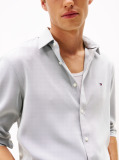 Blue Performance Slim Fit Pique Oxford Shirt  Men