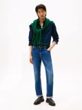 Blue Regular Fit Flag Embroidery Oxford Shirt  Men