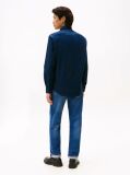 Blue Regular Fit Flag Embroidery Oxford Shirt  Men