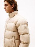 Beige Water Repellent Down Puffer Jacket  Men