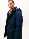 Blue Water Repellent Down Hooded Rockie Parka  Men