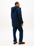 Blue Water Repellent Down Hooded Rockie Parka  Men