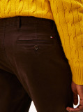 Brown Harlem Tapered Leg Twill Chinos  Men