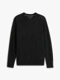 Black Performance Tech Wool Crew Neck Jumper  Men