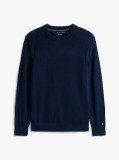 Blue Performance Tech Wool Crew Neck Jumper  Men
