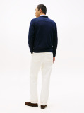 Blue Performance Tech Wool Crew Neck Jumper  Men