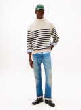 Multi Heritage Breton Stripe Relaxed Mock Neck Jumper  Men
