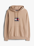 Μπεζ Hoody Με Σημαία Και Κορδόνι  Άνδρες