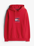 Red Flag Graphic Drawstring Hoody  Men