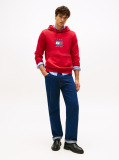 Red Flag Graphic Drawstring Hoody  Men