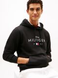 Black Logo Graphic Flex Fleece Hoody  Men