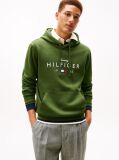 Green Logo Graphic Flex Fleece Hoody  Men