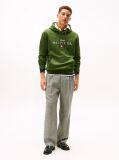 Green Logo Graphic Flex Fleece Hoody  Men