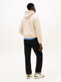 Beige Graphic Terry Drawstring Hoody  Men