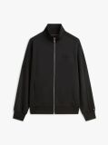 Black Stand-Up Collar Track Jacket  Men