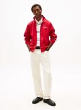 Red Stand-Up Collar Track Jacket  Men