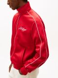 Red Stand-Up Collar Track Jacket  Men