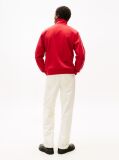 Red Stand-Up Collar Track Jacket  Men
