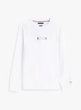 White Logo Jersey Long Sleeve T-Shirt  Men