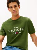 Green Logo Graphic Jersey Crew Neck T-Shirt  Men