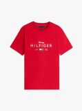 Red Logo Graphic Jersey Crew Neck T-Shirt  Men