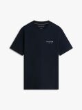 Μπλε T-Shirt Σε Κανονική Γραμμή Με Λογότυπο  Άνδρες