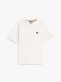 Beige Tonal Logo Relaxed Fit T-Shirt  Men