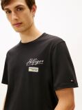 Μαύρο T-Shirt Με Λογότυπο Και Στρογγυλή Λαιμόκοψη  Άνδρες