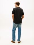 Μαύρο T-Shirt Με Λογότυπο Και Στρογγυλή Λαιμόκοψη  Άνδρες